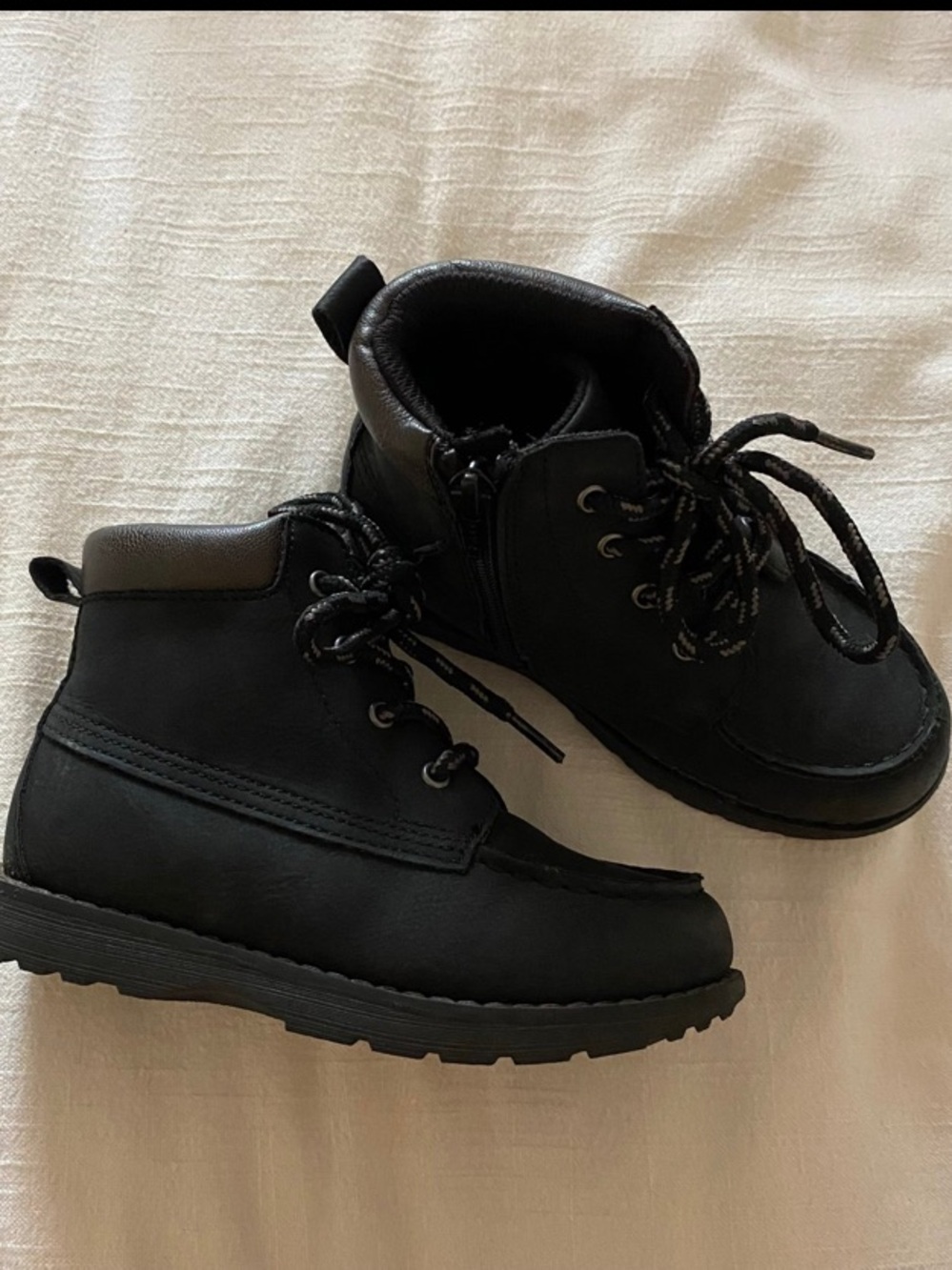 Old Navy Toddler Boy Black Zipper Boots